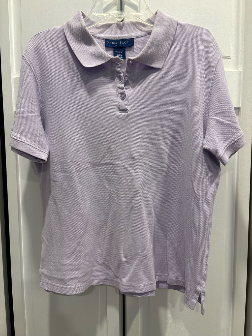 Karen Scott Lavender Polo Shirt
